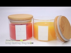 Odm Deerskin Jacket Jar Plain Glass Candles Scented