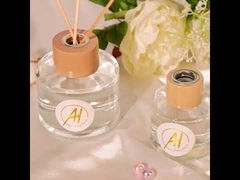 Luxury Fragrance Oil Black Glass Bottle Reed Diffuser 100ml