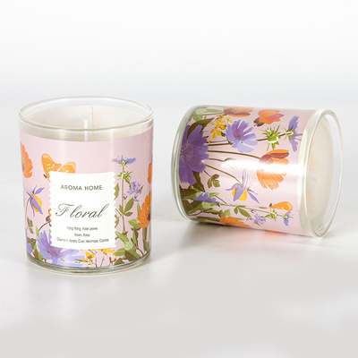 Décor de mariages de bougie de maison d'arome de nouveauté faite sur commande de soja parfumé naturel de luxe