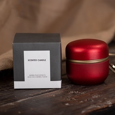 Bougie parfumée en étain de parfum de fleurs séchées Cadeaux de mariage faits à la main