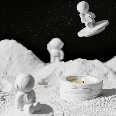 Plâtre Espace Astronaute Velas Guérison Cristal Aromathérapie Bougie Parfumée Marque Privée