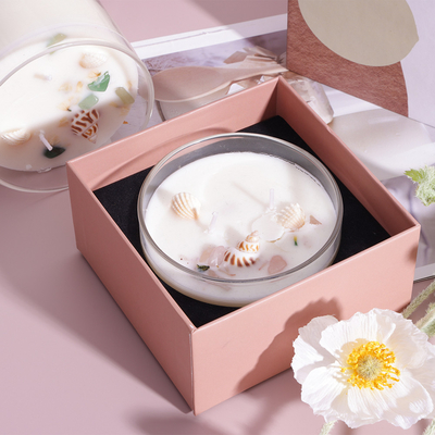Le verre de luxe de marque de distributeur a flairé le pot de bougie d'Aromatherapy de bougie pour la maison