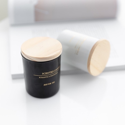 La cire concrète unique en gros de soja de bougie de pot a flairé les bougies faites sur commande de bougies pour l'ensemble de cadeau