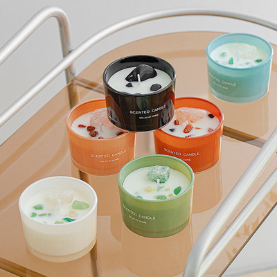 Pot Logo Private Label In Bulk fait sur commande de Mini Small Scented Soy Candle de parfum