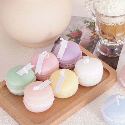 Bougie de Mini Soy Wax Macaron Handmade d'arome de fruit de marque de distributeur pour la salle de bains