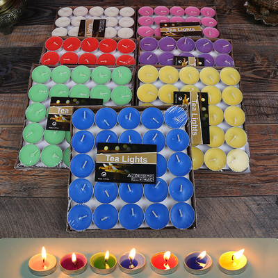 La cire sans fumée en forme de coeur de soja de Tealight d'Aromatherapy a flairé des bougies 50 PCs