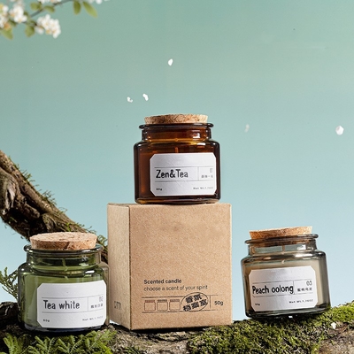 La copie parfumée de cadeau de bougie de corps de cire de soja d'Aromatherapy adaptent l'emballage aux besoins du client d'article