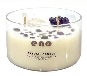 Bougie organique de cire parfumée en verre de soja de maison d'arome avec le couvercle de vis