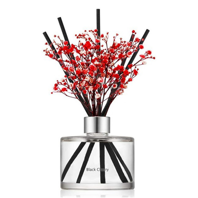 Reed Diffuser Room Perfume naturel fait sur commande 200ml avec la fausse décoration de fleurs