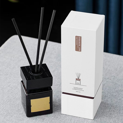 Bouteille en verre noire Reed Diffuser 100ml d'huile de luxe de parfum