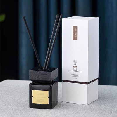 Bouteille en verre noire Reed Diffuser 100ml d'huile de luxe de parfum