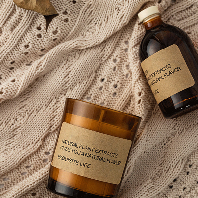 Le verre de marque de distributeur a flairé les bougies et l'ensemble de Reed Diffuser Home Fragrance Gift