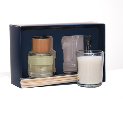 Ensemble-cadeau de parfum d'ambiance de bougie de cire de soja parfumée de petite marque privée