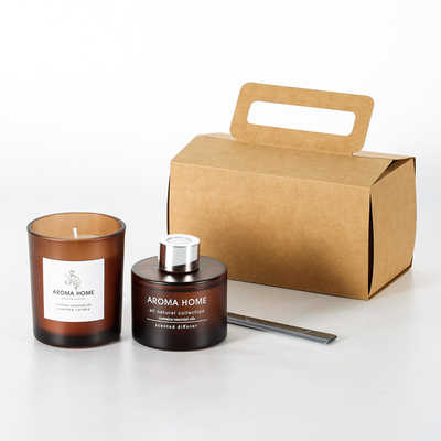 Parfum de luxe Mariage Party Jar Candle Reed Diffuser Gift Set Colorful Wellness
