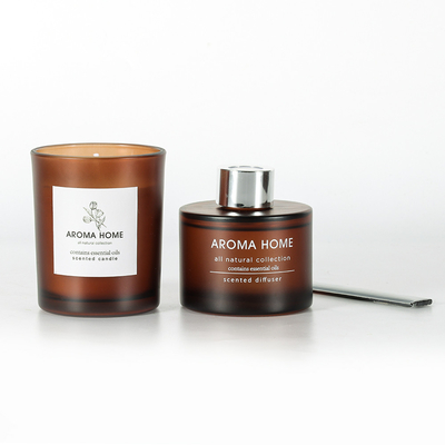 Parfum de luxe Mariage Party Jar Candle Reed Diffuser Gift Set Colorful Wellness