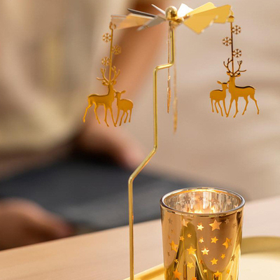 Bocal en verre Aromathérapie Géométrie Merry Go Round Bougies de soja parfumées Marque de distributeur