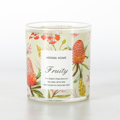 Verres d'aromathérapie sous marque de distributeur Bougie parfumée au soja de luxe 220G 8x9cm