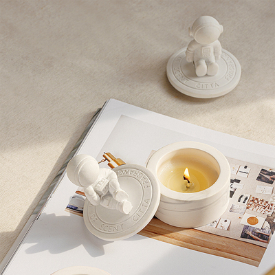 Plâtre Espace Astronaute Velas Guérison Cristal Aromathérapie Bougie Parfumée Marque Privée