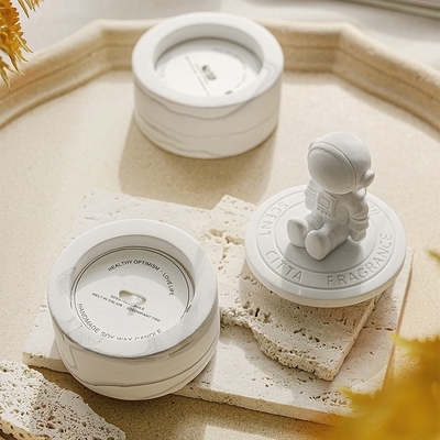 Plâtre Espace Astronaute Velas Guérison Cristal Aromathérapie Bougie Parfumée Marque Privée