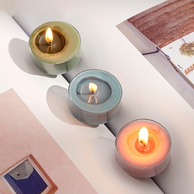 Les PCs de la MAISON 4 d'AROME emballent les bougies oranges de lumière de thé de Rose Fragrance Soy Wax Scented de gingembre de haute qualité de l'Aromatherapy DIY