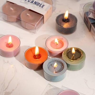 Les PCs de la MAISON 4 d'AROME emballent les bougies oranges de lumière de thé de Rose Fragrance Soy Wax Scented de gingembre de haute qualité de l'Aromatherapy DIY
