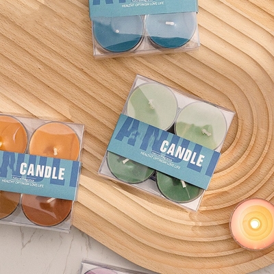 Les PCs de la MAISON 4 d'AROME emballent les bougies oranges de lumière de thé de Rose Fragrance Soy Wax Scented de gingembre de haute qualité de l'Aromatherapy DIY