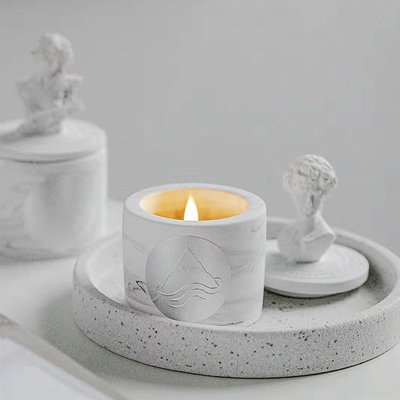 Pot en céramique de bougie de David Statue Vessels Candles Scented de bougies d'AROME de sculpture grecque décorative faite sur commande en parfum avec L