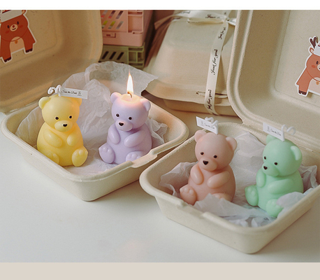 L'ours 3D fait main coloré de MAISON d'AROME a formé découper les bougies parfumées pour les accessoires à la maison de décor