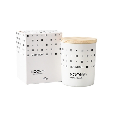 Bougie parfumée de Noël de MAISON d'AROME de gradient de style de soja de pot en verre nordique très utilisé naturel de cire avec la boîte de pliage