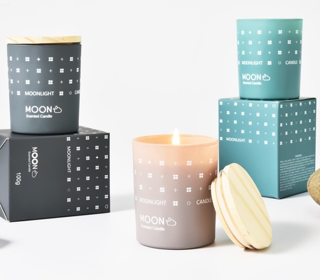 La cire organique de soja d'Aromatherapy a flairé la marque de distributeur de bougies de pot durable