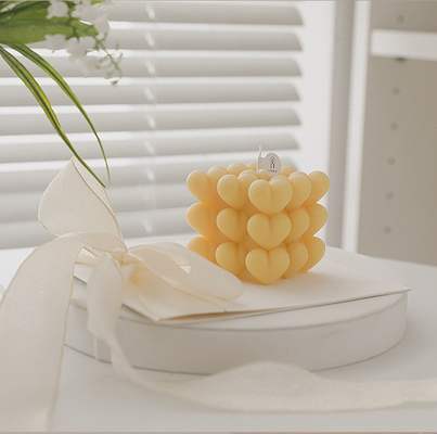 La bougie géométrique de bulle de cube en cire de soja d'Aromatherapy de cube en OEM Rubik d'Institut central des statistiques de MAISON d'AROME a flairé des bougies pour la décoration à la maison