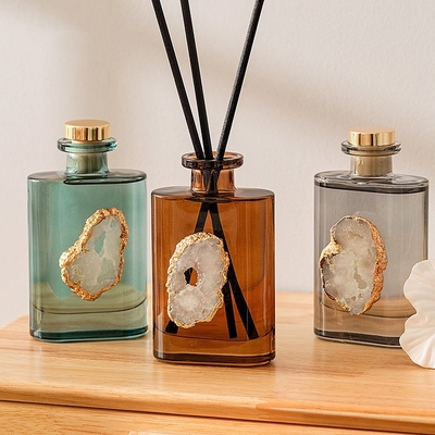 Bouteille fraîche Reed Diffuser en verre de parfum de pièce d'air de bureau d'huile essentielle d'Aromatherapy