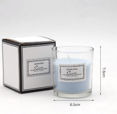 Bougies claires de pot de marque de distributeur de MAISON d'AROME d'Aromatherapy d'Institut central des statistiques de parfum de cire parfumée nordique faite sur commande de luxe de soja avec le boîte-cadeau