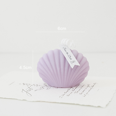 Les ornements Shell Aromatherapy Soy Wax Creative de cube en OEM d'Institut central des statistiques de MAISON d'AROME ont flairé des bougies pour la décoration à la maison de cadeau d'anniversaire
