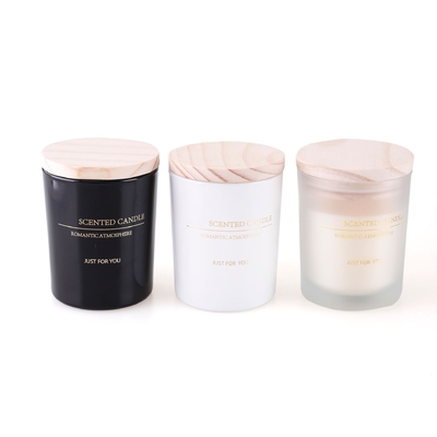 La cire concrète unique en gros de soja de bougie de pot a flairé les bougies faites sur commande de bougies pour l'ensemble de cadeau