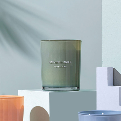 Le boîte-cadeau aromatique du best-seller de MAISON d'AROME a placé l'ensemble parfumé naturel en verre adapté aux besoins du client de bougie du pot 100%