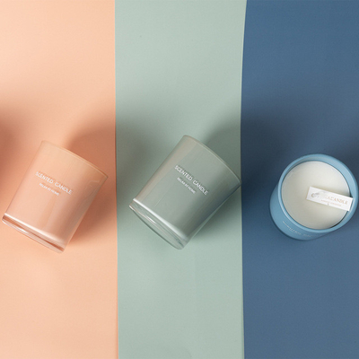 Le boîte-cadeau aromatique du best-seller de MAISON d'AROME a placé l'ensemble parfumé naturel en verre adapté aux besoins du client de bougie du pot 100%