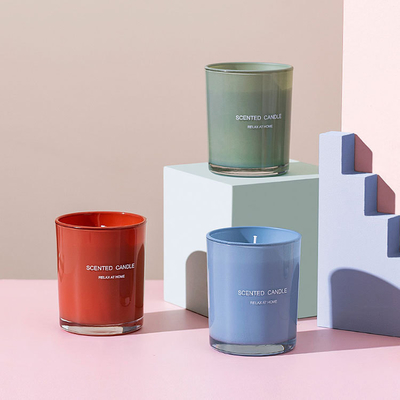 Le boîte-cadeau aromatique du best-seller de MAISON d'AROME a placé l'ensemble parfumé naturel en verre adapté aux besoins du client de bougie du pot 100%