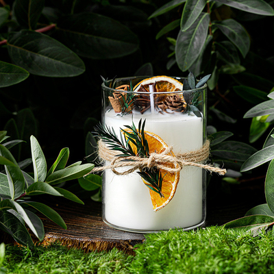 Bougies en verre de Crystal Spiritual Aromatherapy Scented Soy de guérison de pot de boîte-cadeau de luxe fait sur commande de marque de distributeur de MAISON d'AROME