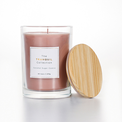 Bougie blanche faite main de cire de Sage Outdoor Glass Scented Soy de vanille de grange pour la maison