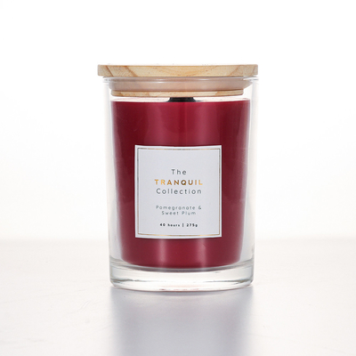 Bougie blanche faite main de cire de Sage Outdoor Glass Scented Soy de vanille de grange pour la maison