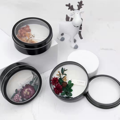 La cire de soja fond le mariage parfumé de Tin Candles With Potpourri For de marque de distributeur