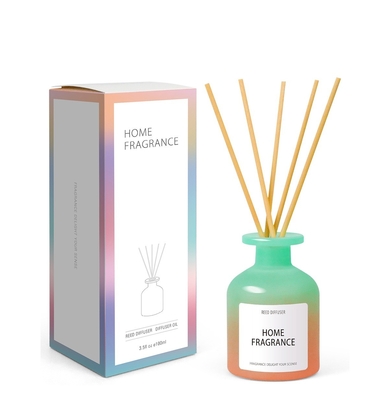Fleur fraîche Reed Diffuser de bouteille en verre de chambre à coucher d'air de bouteille d'huile essentielle d'Aromatherapy