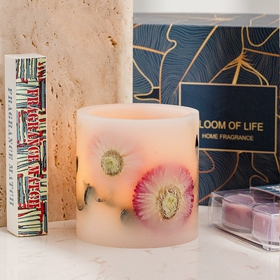 La marque de distributeur faite sur commande d'Aromatherapy de boîte-cadeau a flairé des bougies pour le mariage