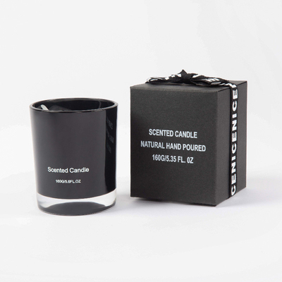 Le pot en verre de haut niveau de MAISON d'AROME mire 2.5OZ 7.6OZ 10OZ dans blanc noir flairé