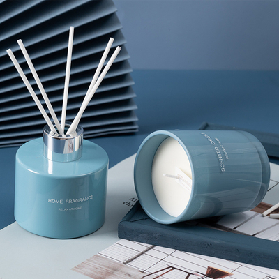 Ensemble unique de boîte de Reed Diffuser Scented Candle Gift d'huile de parfum de MAISON d'AROME