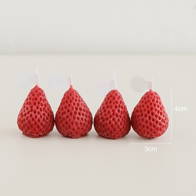 Les fraises roses rouges que la cire de soja a découpé la maison aromatique de bougie ont flairé Handmad