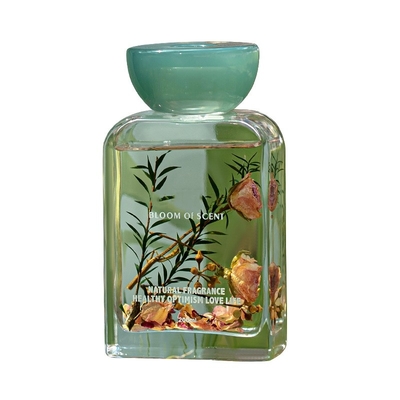 le couvercle de résine de l'huile 140ml essentielle a placé le parfum frais Reed Diffuser With Rose Flower de sac