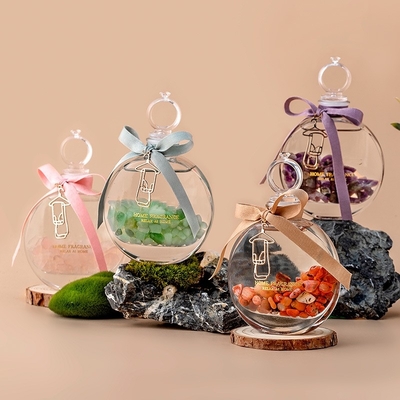 Parfum coloré Crystal Aroma Diffuser d'air frais d'huile essentielle de pierre en verre d'encens