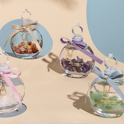 Parfum coloré Crystal Aroma Diffuser d'air frais d'huile essentielle de pierre en verre d'encens